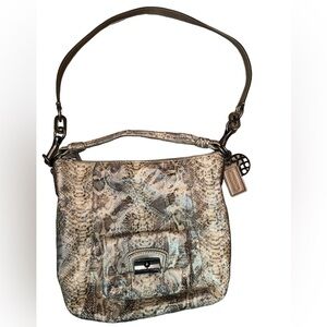 Y2K Coach Kristin Python Hobo Bag 15361
